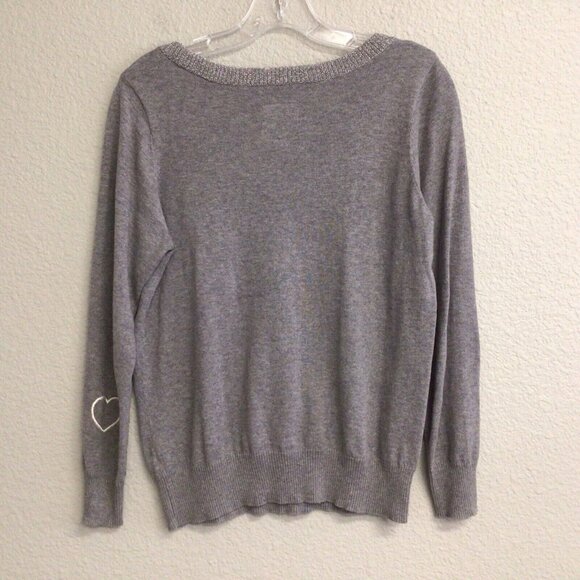Chaser Champagne Dreams Sweater Gray Women’s Size Small Cashmere Blend - Picture 2 of 10